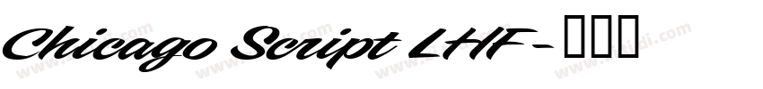 Chicago Script LHF字体转换